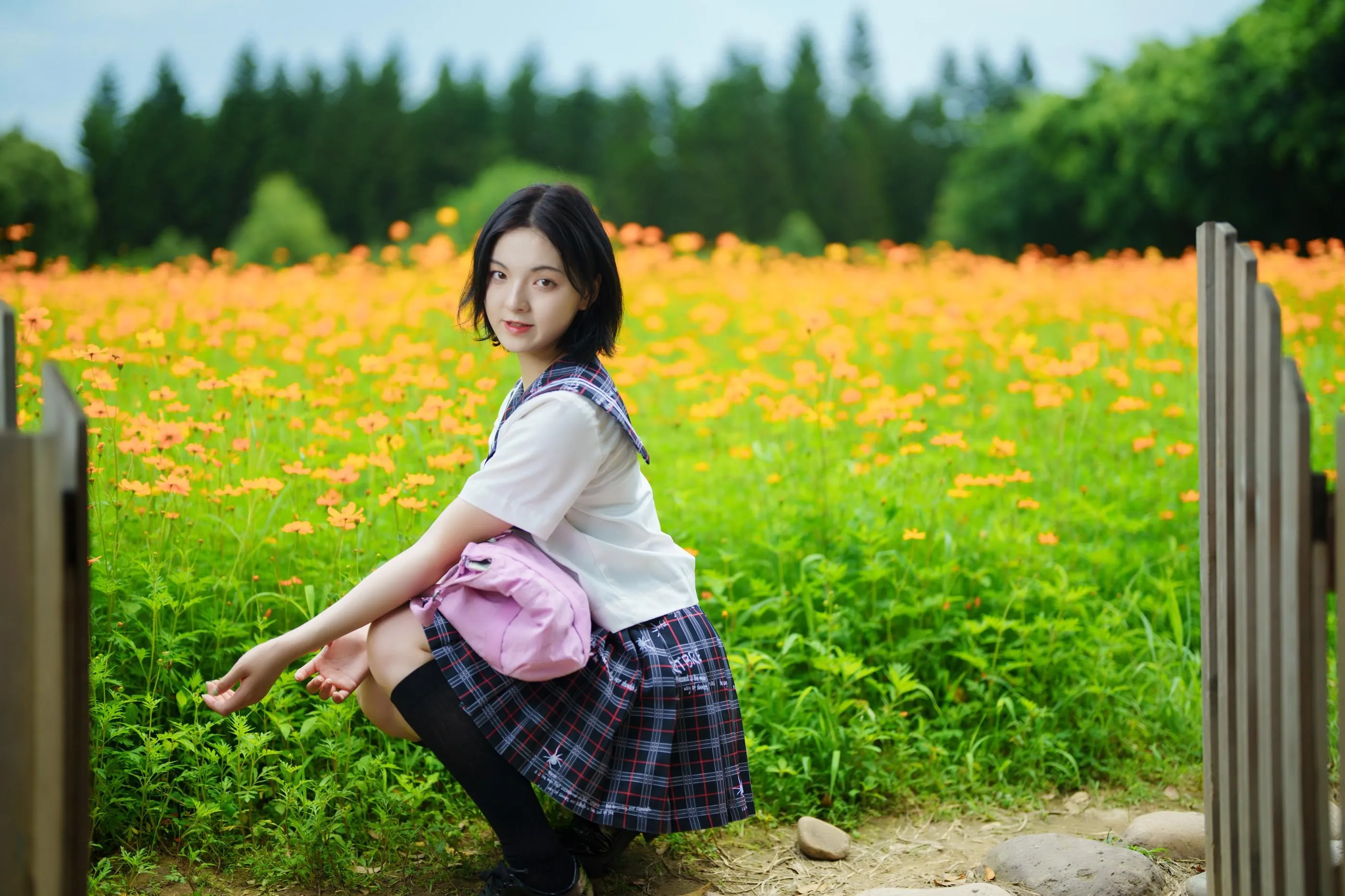 [YITUYU艺图语]2021.11.12 花田里的JK少女 dudu [51P]插图5